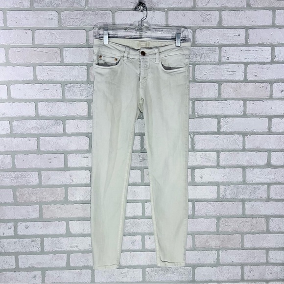 Closed Baker Skinny Jeans in Light Beige Size 26 Made in Italy - Picture 3 of 8
